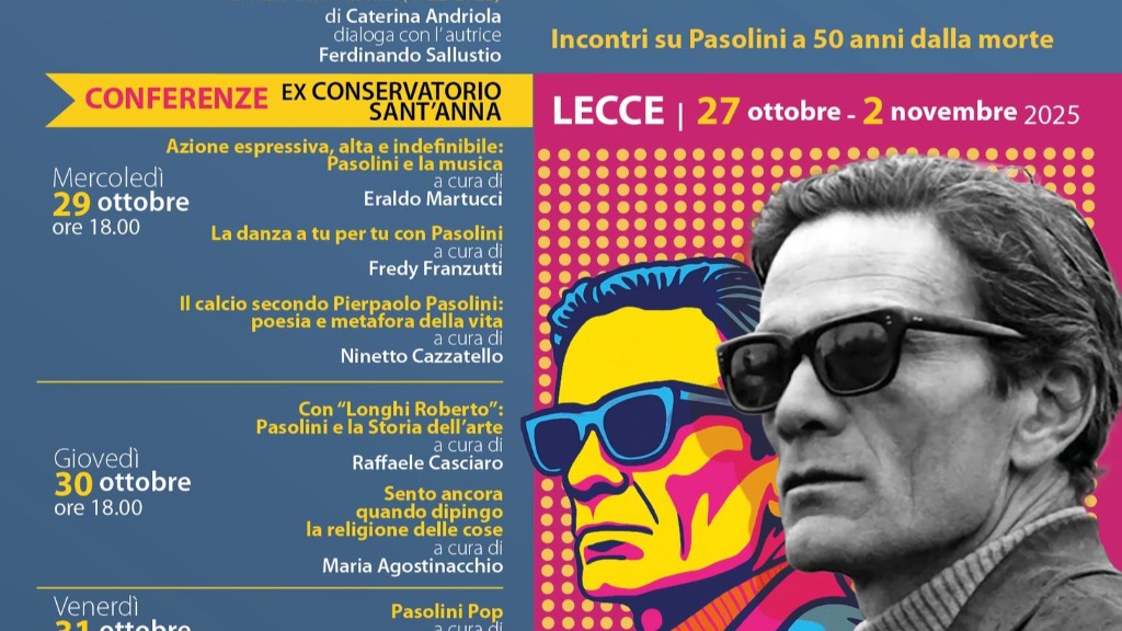 Una settimana con l'altro Pasolini Lecce
